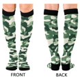 thumbnail image 4 of FORMRS Womens Knee High Socks Casual Long Thick Travel Daily Wear, 1 Pair, Light Green Camouflage Design, 4 of 6