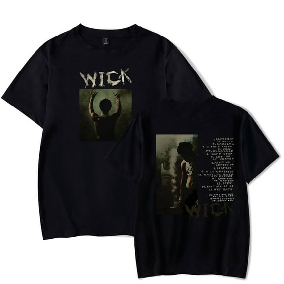 Nardo Wick Tracklist T-shirt 2025 Tour Merch unisex fashionable round neck casual short sleeved T-shirt