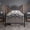Black, variant on E-Ser Full Size Metal Platform Bed Frame, Modern Headboard and Footboard, Adequate Under Bed Storage, No Box Spring Needed, Black