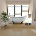 thumbnail image 5 of Dreamwerks 67"W x 31"D x 31"H White Freestanding Clawfoot Bathtub, 5 of 10