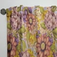 thumbnail image 3 of Designart 'Wild Pink Red and Purple Vintage Flowers' Traditional Curtain Panel, 3 of 5
