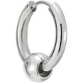 thumbnail image 4 of Pendientes de aro con bisagras para hombre y mujer con bola de acero inoxidable, 2 unidades Ormromra LRWJ181-2, 4 of 5