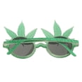 thumbnail image 3 of Kearding Divertidas y brillantes gafas de sol de hoja de arce verde para vestir de fiesta Kits de decoración para fiestas, 3 of 6