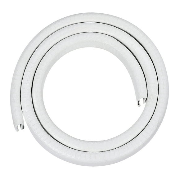 Unique Bargains Edge Trim U Seal Extrusion White U Channel Edge Protector PVC Plastic w Iron Sheet Fits 15/64''-19/64'' Edge 3.3Ft/1M