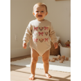 thumbnail image 3 of BemeyourBBs Western Cowgirl Outfit Baby Girl Boy Sweatshirt Bubble Romper Bow Bull Long Sleeve Bodysuit Cute Newborn Clothes, 3 of 9