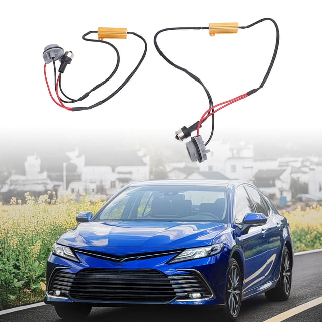 Turn Signal Bulb Harness Resistor Adapter, Stable Connection LED Light Decoder Excellent Conductivity 50W 6Ohm Easy Setup for Daytime Running Light