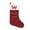 W, variant on chaungfeng 11.4 x 17.7 Inch Red Knit Christmas Stockings, Personalized Initial Christmas Stocking, Family Holiday Xmas Party Decor (Letter I)