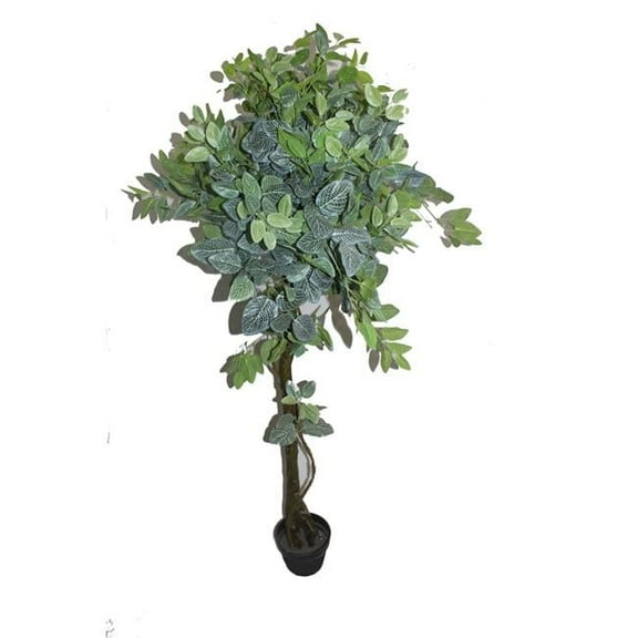 Jeco HD-BT157 78 in. White Net Shape Leaf Tree