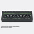 thumbnail image 3 of 8 Channel Stereo Headphone Amplifier, Portable Compact Headphone Splitter with Independent Control, RGB Light for Mixer or Home Use, Excellent Sound Performance, 3 of 7