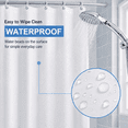 thumbnail image 4 of GAZILY® PEVA Shower Curtain, 72 x 72 in, with Metal Grommets and Rings Included for Bathtub and Shower Stall, White, 4 of 7