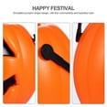 thumbnail image 4 of 2pcs Halloween Pumpkin Bucket Candy Storage Buckets Portable Pumpkin Lamp Orange, 4 of 7
