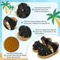 thumbnail image 4 of Meckior Baby Girls Sandals Infant Closed Toe Crib Shoes 0-24 Months, 4 of 8