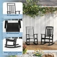 thumbnail image 7 of Pipopa Outdoor Rocking Chair,HDPE All Weather Patio Rocker for Lawn,Porch,Garden,Black, 7 of 7