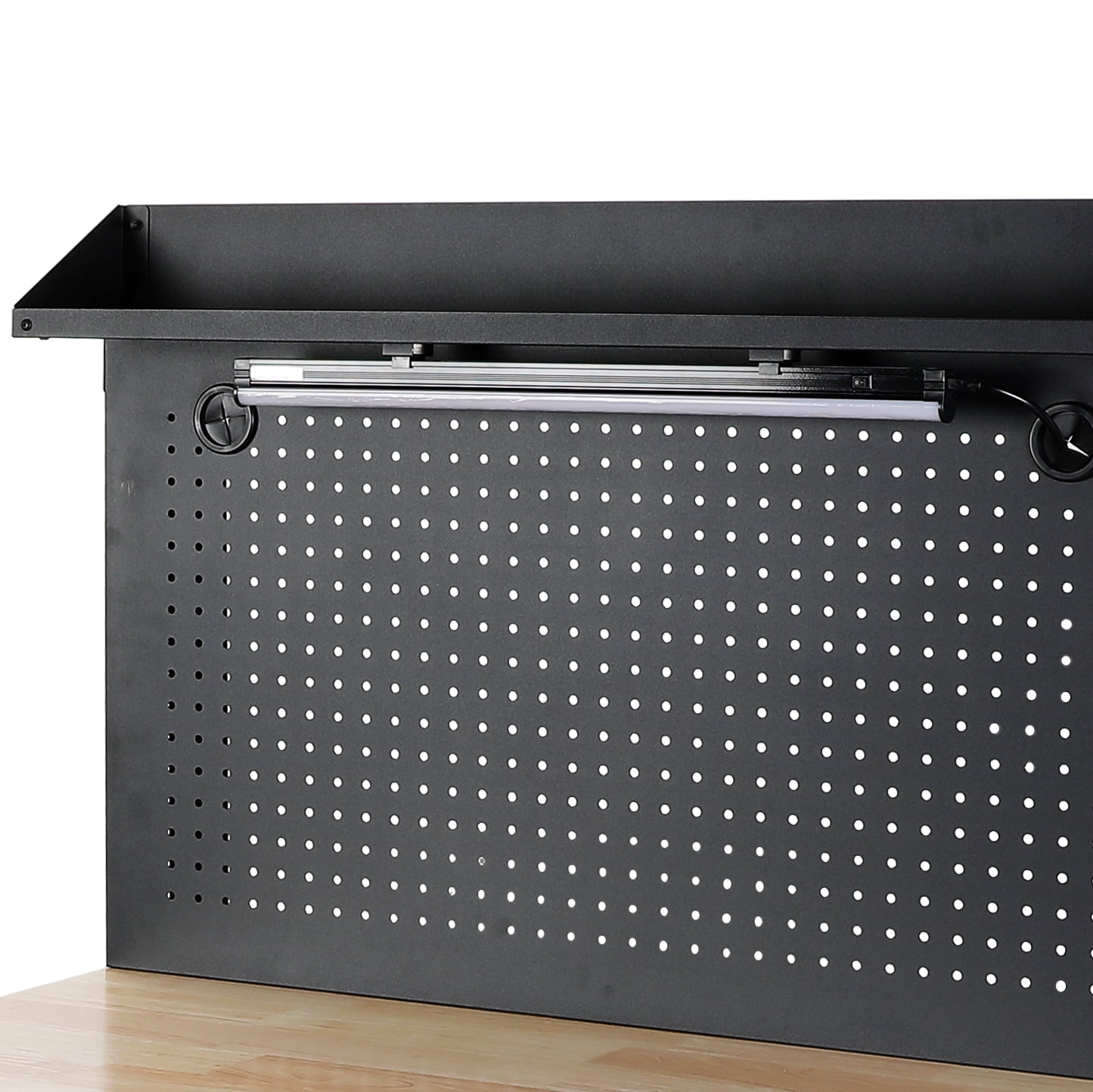 Hyper Tough 36-inch Workbench with Pegboard & Light