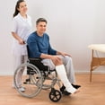 thumbnail image 3 of OFFIGAM 2 Pcs Roues de Chaise 360 Degrés Remplacement Noir ABS pour Adultes, 3 of 8