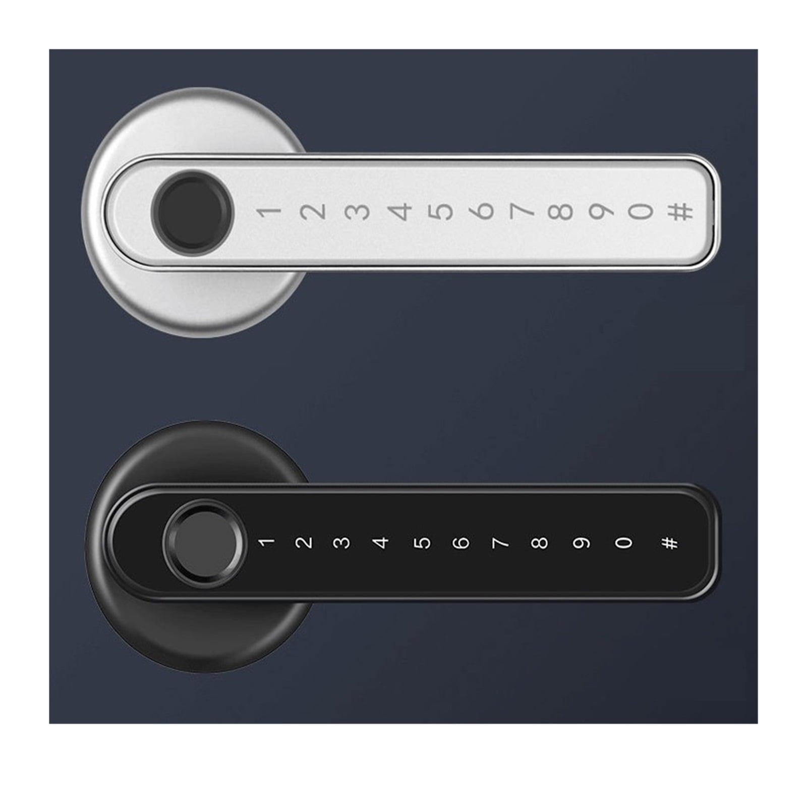 Door Knob Rotation Lock Knobset Handle Metal with Key for Bedrooms Living Rooms Bathroom