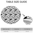 thumbnail image 6 of White Butterfly Black Silhouette Pattern Round Fitted Tablecloth with Elastic Edge,Dining Table Cover Waterproof,Outdoor Round Tablecloth for Camping,Dining,Indoor and Outdoor, 6 of 7
