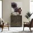 thumbnail image 2 of Chaucer Medium Brown 2 Door Wine Accent Cabinet, 2 of 7