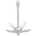 thumbnail image 5 of vidaXL Folding Anchor with Rope Silver 4 kg Malleable Iron, 5 of 5