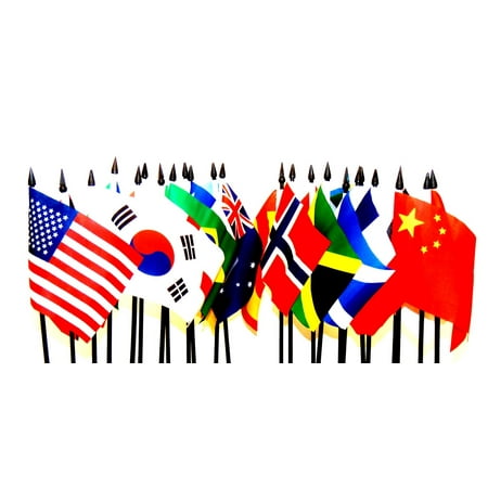 - 2019 WOMEN'S WORLD CUP SOCCER FLAGS - SET of 24 Polyester 4