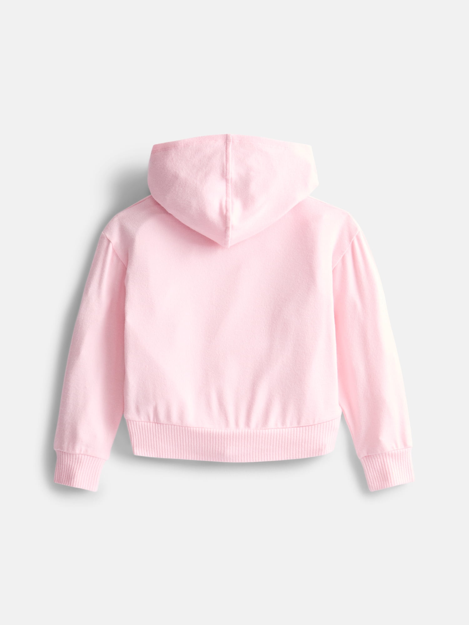 Wonder Nation Girls Soft Knit Zip Hoodie with Long Sleeves, Sizes 4-18 & Plus