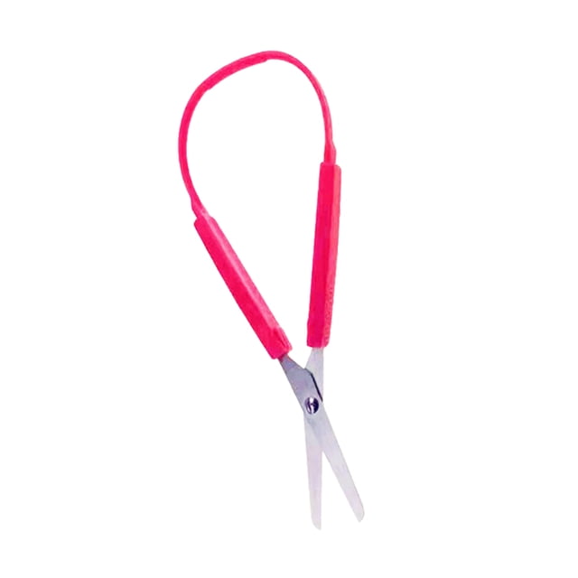 Guardoinrt Safety Sturdy Elastic Stationery Scissors Multi-functional Self-Opening Office Paper Shear Teens Students Red 1Set