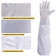thumbnail image 5 of Guantes de apicultura: 1 par de guantes de apicultura, piel de cabra suave y duradera superior, guantes protectores con mangas largas de malla para apicultores profesionales (gris) JAMW Sencillez, 5 of 5
