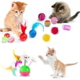 thumbnail image 2 of 35 Pcs Cat Toys Kitten Toys Assortments, Variety Catnip Toy Set Including 2 Way Tunnel, Cat Feather Teaser, Catnip Fish, Mice, Colorful Balls and Bells for Cat, Puppy, Kitty, 2 of 6