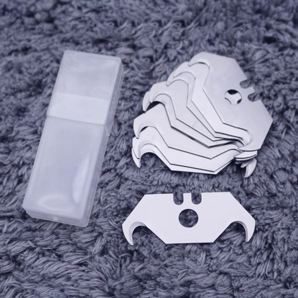 GENEMA 10 Pcs Pointed Blades Pocket Knives Blade Utility Knife Spare