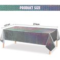 thumbnail image 4 of CSChome Iridescence Tablecloth Iridescence Tablecloth Waterproof Holographic Foil Party Decoration Shiny Rectangle, 4 of 7