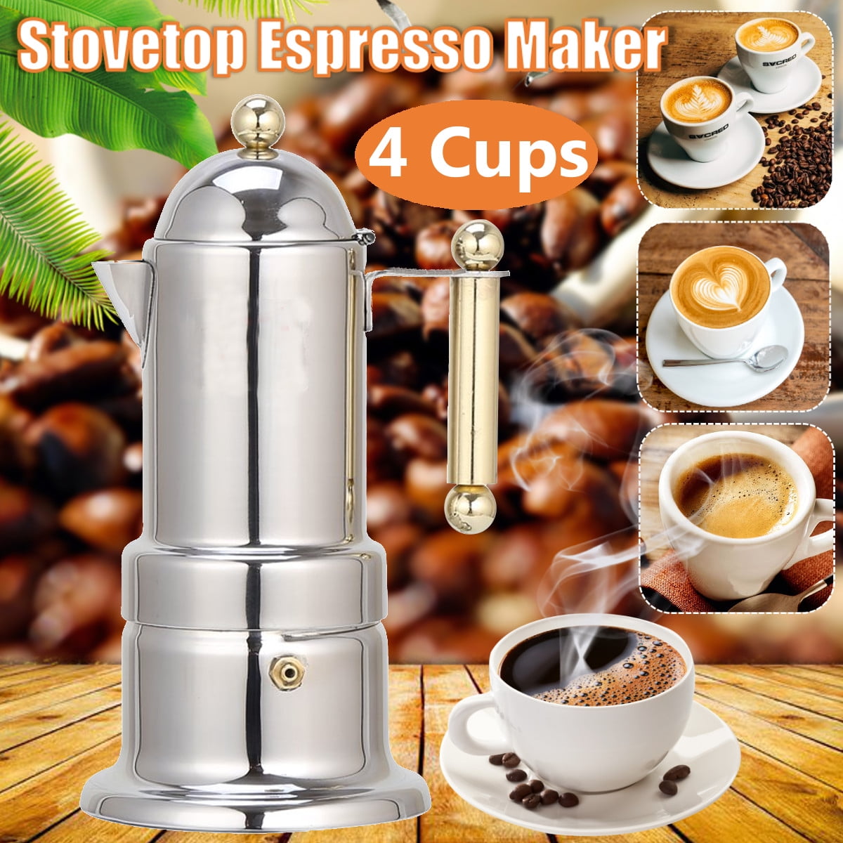 Moka Express Italian StoveTop Espresso Coffee Maker Percolator Coffee