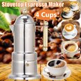 thumbnail image 1 of Moka Express Italian Stove-Top Espresso Coffee Maker Percolator Coffee Pot, 1 of 11