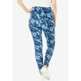 thumbnail image 3 of Woman Within Women's Plus Size Tall Stretch Cotton Printed Legging, 3 of 6