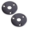 thumbnail image 3 of 2pcs Universal Electric Guitar Jack Bass Output Socket Plate Guitar Socket Plate Cover Black, 3 of 7