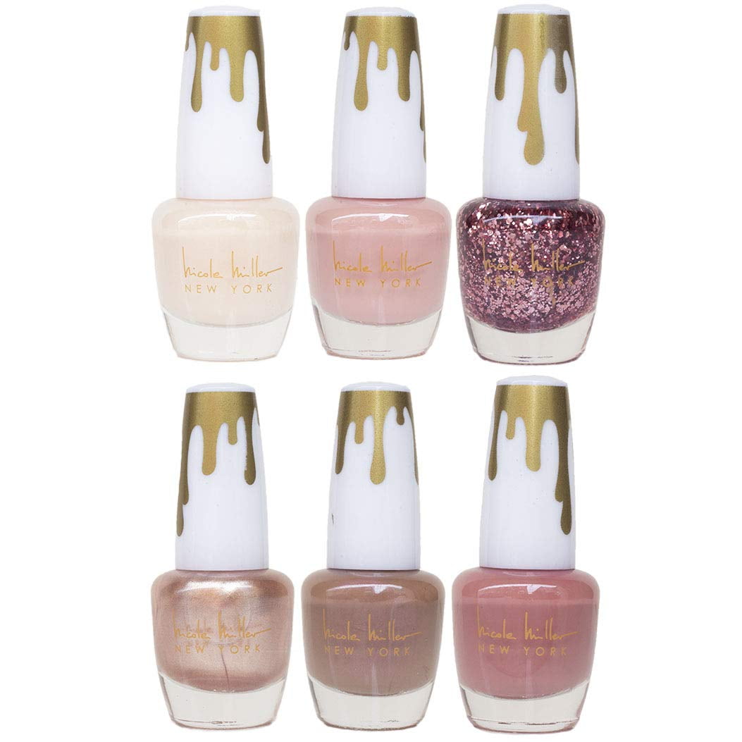 Nicole Miller Total Nudes Nail Polish Collection, Set of 6 Unique