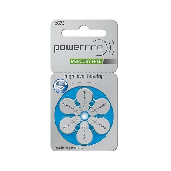 360 x Taille p675 PowerOne Piles d'Aide Auditive