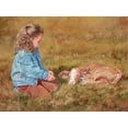 thumbnail image 2 of Dudley, June 24x19 Gold Ornate Wood Framed with Double Matting Museum Art Print Titled - Getting To Know You, 2 of 4