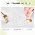 thumbnail image 4 of Oval Fitted Tablecloth with Elastic Edged Rustic Aged Wooden Texture Background Waterproof Wipeable Table Cover for Indoor Outdoor Patio Use, Fits 48"x68" Oval Tables, Style59, 4 of 4
