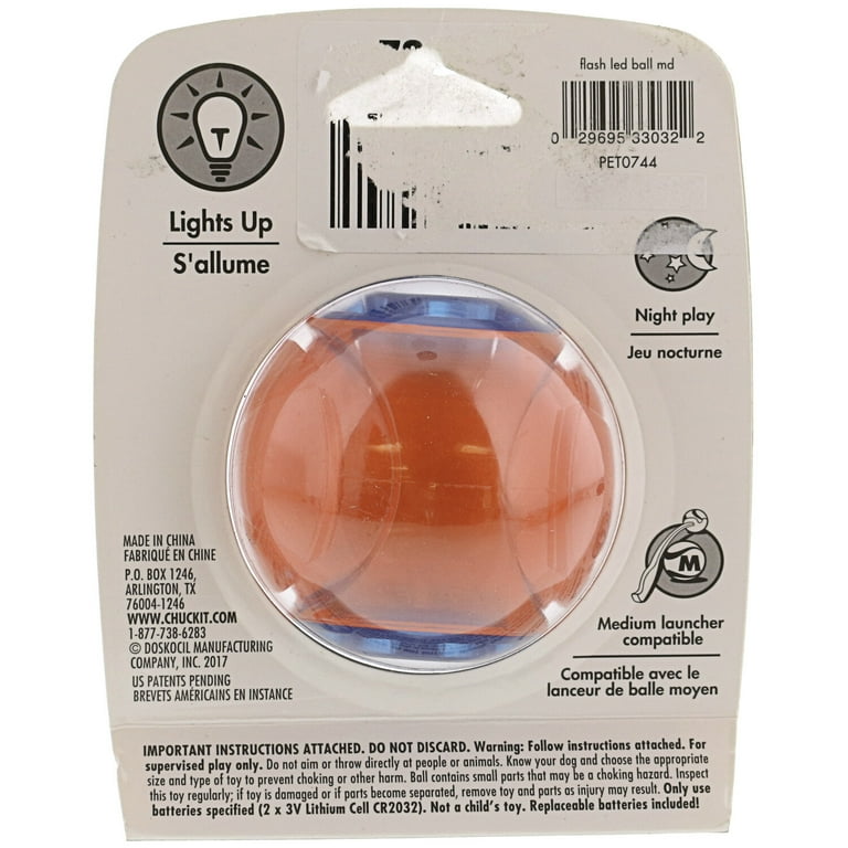 Chuckit led clearance ball