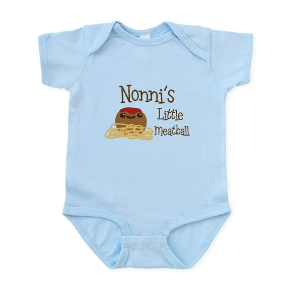 CafePress - Nonni's Little Meatball Body Suit - Baby Light Bodysuit, Size Newborn - 24 Months