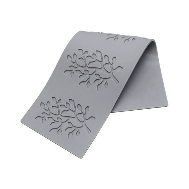 Molde de silicona Cateissary para galletas de hoja de Sugarcraft Gris Tipo 1