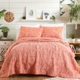 thumbnail image 4 of Jungalow Hamsa 3-Piece Quilt Set - Lightweight Coverlet Set, Quilted Bedding Set with Shams, All Seasons, King Size, Blush, 4 of 4