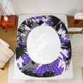 thumbnail image 5 of Manfei Graffiti Splash 4-Piece Full Size Sheets for Teens Female Men,Abstract Camouflage Bed Sheets,Black Purple Grey Lightweight Sheet Sets,Ultra Soft Home Decor, 5 of 7