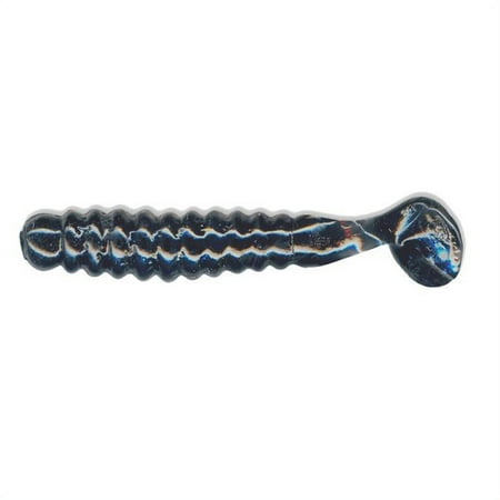 Charlie Brewers Slider 1.5 in. Crappie Slider Grub - Black