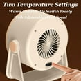 thumbnail image 3 of 2026 Portable Heater, Outdoor & Desktop Mini Radiator, Portable Heater for Camping, Fast Heaters with 90° Adjustable Angle Garage Office Home Indoor (Beige), 3 of 6