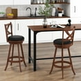 thumbnail image 4 of Costway Ensemble de 2 Tabourets de Bar 30 Pouces Chaises Pivotantes Classiques pour Cuisine Pub, 4 of 8