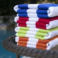 thumbnail image 6 of Freshee Cabana Stripe Beach Towel, Orange - Featuring Intellifresh Antimicrobial Technology, 6 of 7