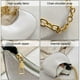 thumbnail image 3 of Bolso de un solo hombro, bolso de mano clásico retro, bolso de mano de un solo hombro con cremallera adecuado para damas blanco, 3 of 5