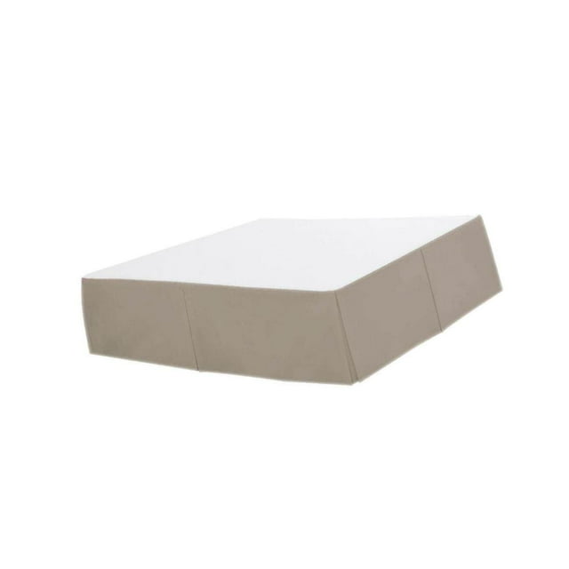 Xingzhi Solid Color Hotel Pleated Bed Skirt Wrinkle & Fade Resistant Khaki _Full