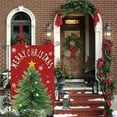 thumbnail image 2 of SM-XLHN Merry Christmas House Flag 28x40 Inch Double Sided Outside, Christmas Tree Star Winter Holiday Yard Outdoor Decorative Flag, 2 of 6